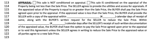 sec 11 of LA Residential agreement to buy or sell