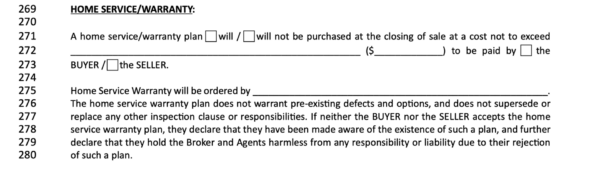 sec 18 of LA Residential agreement to buy or sell