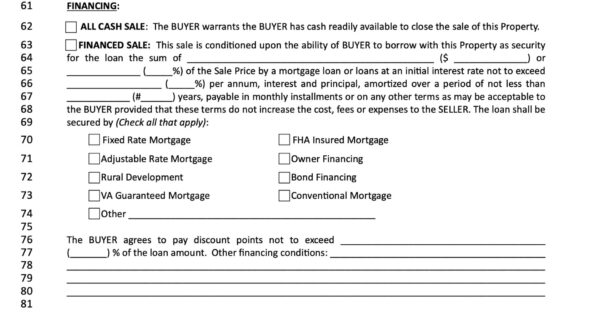 sec 8 of LA Residential agreement to buy or sell